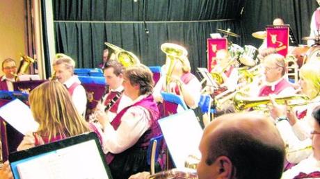 Konzertante Stücke, aber auch die traditionelle böhmisch-mährische Blasmusik, brachte der Musikverein Wasserburg zu Gehör. Foto: Lipok
