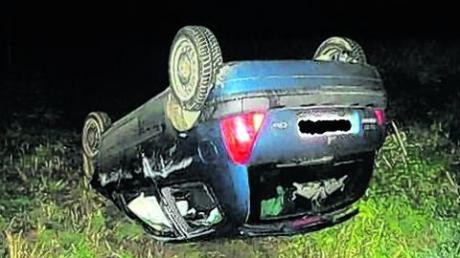 Relativ glimpflich endete dieser Unfall für den 19-jährigen Fahrer. Foto: Polizei