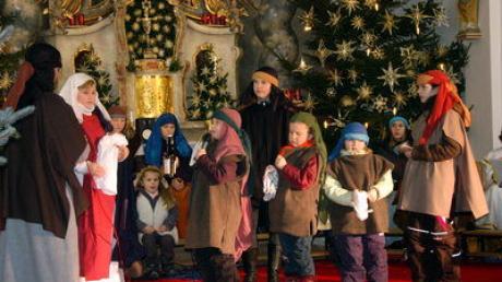 Die Kirchenratten von Steindorf in ihrem Weihnachtsmusical ?D?r Heiland is kejma."