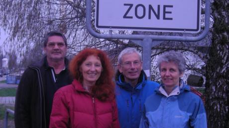 Die Mitglieder des Mobilitätsteams (von links) Reinhardt Schneider, Brigitte Mücksch-Klein, Bernd Schweisser und Agnes Sell präsentieren ihren Plan zur Verkehrsberuhigung am Dienstag erstmals öffentlich.  