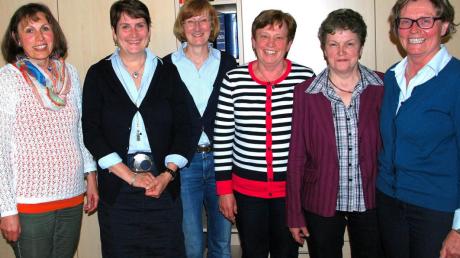 Das neue Führungsteam des Frauenbundes Pfaffenhausen (von links): Lidwina Wille, Rosmarie Hölzle, Marlies Kastler, Rita Hillebrand (Beisitzerin), Antonie Thiel und Rita Faulhaber. 

