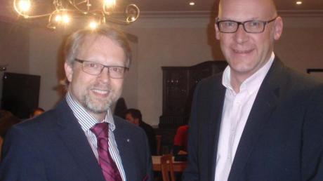 Sind mit der Arbeit des Stadtrats und der CSU hoch zufrieden: Bürgermeister Stephan Winter (links) und Mindelheims CSU-Chef Christoph Walter. 