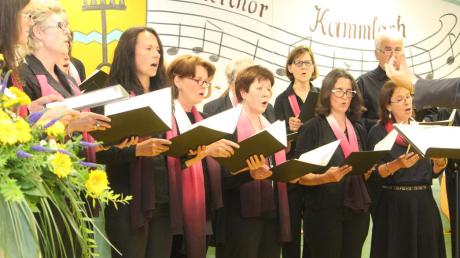 Der Gesangverein Köngetried war beim Konzert des Männerchores Kammlach zu Gast und erfreute das Publikum sehr. 