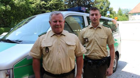 Polizeioberkommissar Peter Säuberlich (links) und Polizeiobermeister Martin Kling haben einem Mann das Leben gerettet. Dafür werden sie heute ausgezeichnet. 