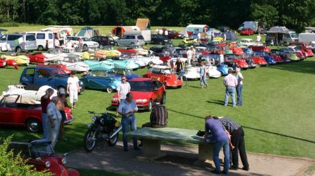 Auf dem Gelände des Reit- und Fahrvereins gibt es beim Jahrestreffen des Messerschmitt-Clubs Deutschland bis einschließlich Sonntag viel zu sehen. 	