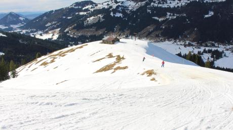 Von oben bietet sich den Skifahrern ein herrlicher Blick ins Tal. 