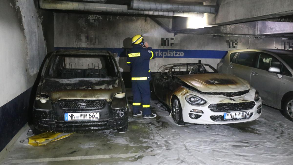 Parkhaus-Feuer: Fahndung nach mutmaßlichen Brandstiftern - Augsburger Allgemeine