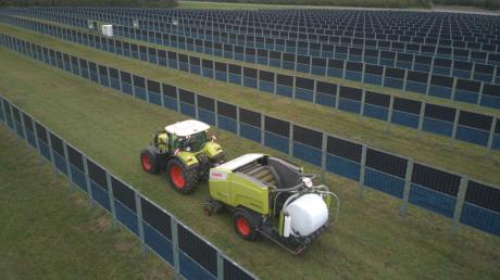 Eine Agri-Fotovoltaikanlage soll in Merching östlich der Schmiechach entstehen. 	