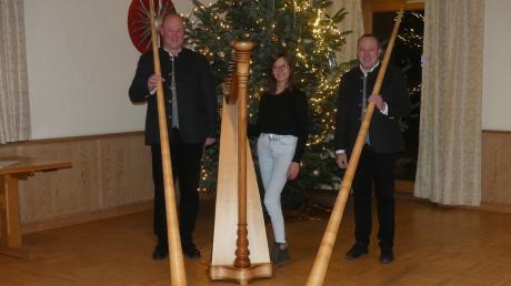 Freuen sich auf das Benefizkonzert am Freitag, 23. Dezember (von links): Franz Kienle, Franziska John und Manuel Rauscher. 