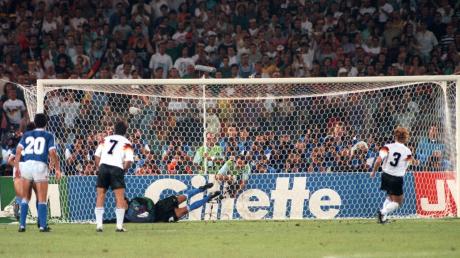 Andreas Brehme erzielte das entscheidende Tor im WM-Finale 1990 gegen Argentinien per Elfmeter.