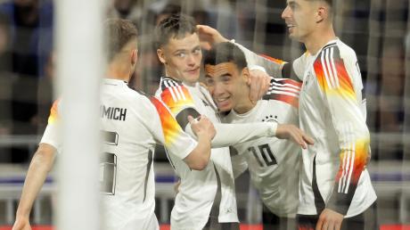 Die Deutschen hatten beim 2:0 in Frankreich viel Grund zur Freude.