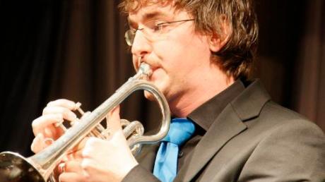 Lukas Weiss, ein Künstler von Format mit der Trompete. 