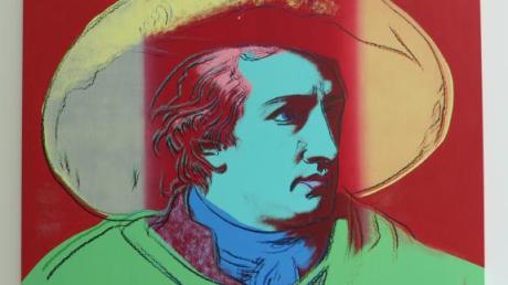 Warhols Goethe-Bild nach Tischbein in der Kunsthalle Weishaupt. 
