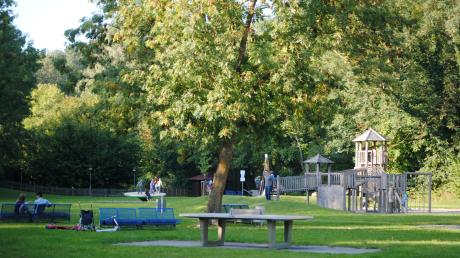 Der Stadtpark in Senden. 
