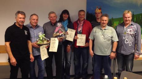 Die erfolgreichen Teilnehmer an der Dorfmeisterschaft des Schützenvereins „Adler“ Hittistetten-Witzighausen. 
