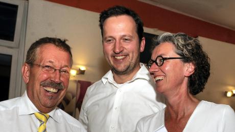 Da konnten sie noch lachen: (von links) Bundestagsabgeordneter Karl-Heinz Brunner, Kreisvorsitzender Ulrich Schäufele und Stadträtin Antje Esser.