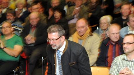 Bei den Kommunalwahlen im März 2020 wird Pfaffenhofens Bürgermeister Josef Walz nicht mehr antreten. Dieses Foto entstand bei einem Kandidatenpodium der Neu-Ulmer  Zeitung zur Kommunalwahl 2014 in Pfaffenhofen.  	