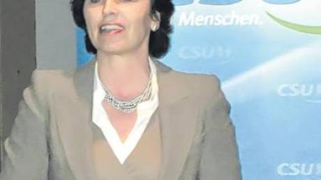 Sozialministerin Christine Haderthauer sprach bei der Kreisvorstandssitzung der CSU.  