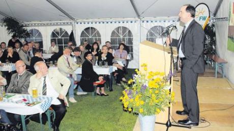 Bundesvorsitzender und MdL Hubert Aiwanger war Gastredner beim gut besuchten Sommerfest der Freien Wähler in Ehekirchen. 
