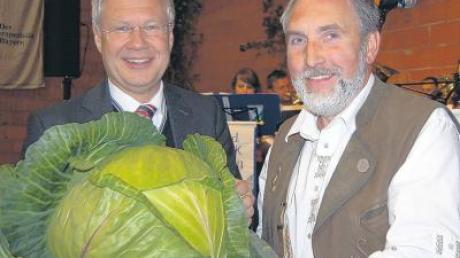 Oberbürgermeister Dr. Alfred Lehmann mit Organisator und CSU-Stadtrat Franz Wöhrl.  Fotos: Thomas Michel