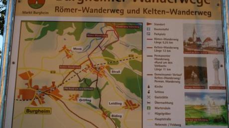 War gefragt: der permanente Wanderweg, der in Burgheim startet. 