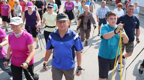 Egal ob Nordic Walker oder Jogger – beim Walkingcup des Aktiv-Parks kommen alle Sportler auf ihre Kosten. 

