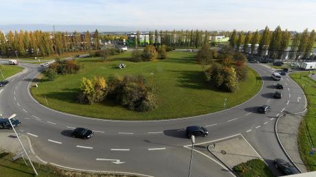 Der Westpark-Kreisel ist einer der Unfallschwerpunkte in der Stadt Ingolstadt. Dort gab es im vergangenen Jahr 86 Unfälle. 	