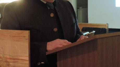 Der Rohrenfelser Bürgermeister Wigbert Kramer legte in der Bürgerversammlung am Donnerstag seinen Rechenschaftsbericht vor.  	
