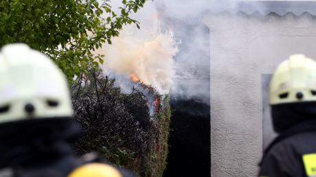 Am Donnerstagmorgen ist in einem Haus in Ludwigsmoos ein Feuer ausgebrochen.