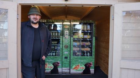 Markus Ziegler betreibt in der Birkenstraße 5 zwischen Unter- und Obermaxfeld einen Automaten mit Nudeln, Eiern und Co. 