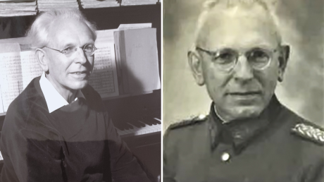 Die zwei Seiten des Paul Winter: Komponist (links) und Offizier in der Wehrmacht während des Nazi-Regimes. 
