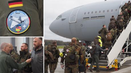 Die erste Gruppe an Neuburger Soldaten ist aus Lettland zurück. Dort haben sie zehn Wochen den Luftraum gesichert. 
