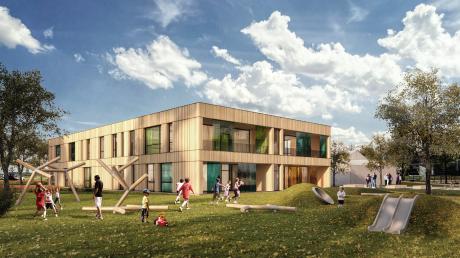 Der Neubau des Fuchstaler Kindergartens soll in Holzbauweise ausgeführt werden. 