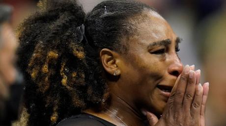 Serena Williams musste nach ihrem Aus bei den US Open weinen: «Das sind Freudentränen, denke ich».