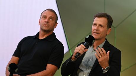 Das DFB-Duo Oliver Bierhoff (rechts) und Hansi Flick gibt es nicht mehr.