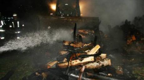 Der Brand vom 3. November bei Megesheim wurde laut Polizei-Ermittlungen absichtlich gelegt. Nun wird nach dem Brandstifter gesucht.  