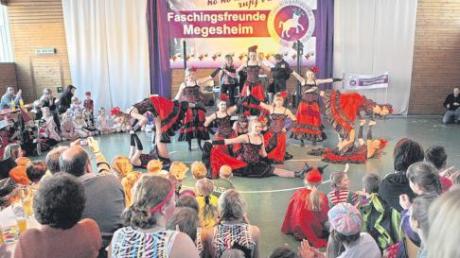 Die Showgarde überzeugte mit einem sehenswerten Tanz bei den Faschingsfreunden Megesheim in der Mehrzweckhalle.