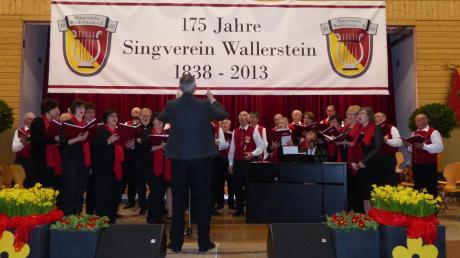 Seit 175 Jahren prägt der Singverein das Wallersteiner Kulturleben. Männerchor und der gemischte Chor „Ensemble Intermezzo“ feierten mit Chorleiter Reinhold Müller dieses Jubiläum mit einem anspruchsvollen Jubiläumskonzert.  