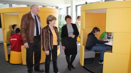 Waren begeistert von den neuen Lernlandschaften: Reinhold Bittner, Claudia Langer und Petra Wagner (von links).