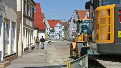 Die Sanierung der Königsstraße ist eines der größten Projekte der Stadt Oettingen. 