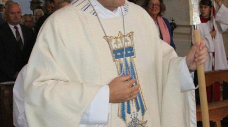 Weihbischof Florian Wörner zelebrierte den Gottesdienst zum Wallfahrtsfest am Sonntag in Mönchsdeggingen. 