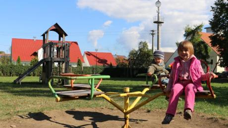 Der Spielplatz in Alerheim kommt bei Kindern gut an. 