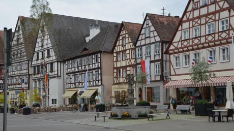 Geschäfte und Behörden in der Königsstraße in Oettingen sind vorübergehend nicht erreichbar.