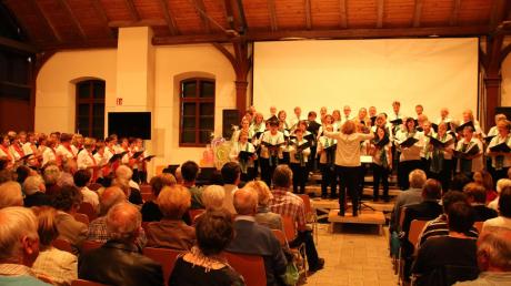 Die Chorgemeinschaft Nördlingen gab im Ochsenzwinger zusammen mit der Chorgemeinschaft Löpsingen und dem Akkordeonensemble der Rieser Musikschule Nördlingen eine Sommerserenade. 	
