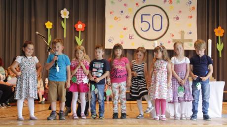 Der evangelische Kindergarten Ederheim hat sein 50-jähriges Bestehen in der Waldstraße 10 gefeiert. 	