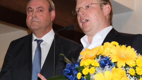 Thomas Häfele (rechts) wird Gerd Dannenmann als Bürgermeister von Neresheim nachfolgen. 