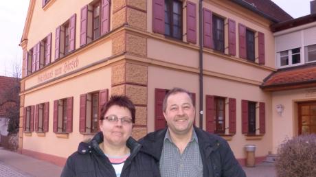 Carmen und Martin Trollmann haben jahrzehntelang das Megesheimer Gasthaus zum Hirsch betrieben. Jetzt steigen sie aus dem Geschäft aus. 