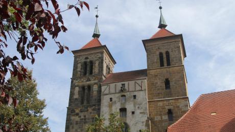 Der markanteste Punkt in Auhausen ist die Klosterkirche. 