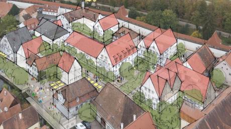 An dieser Skizze des Münchner Architekten und Stadtplaners Professor Florian Burgstaller orientieren sich die aktuellen Egerviertel-Planungen.