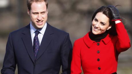 Prinz William und seine Verlobte Kate Middleton.